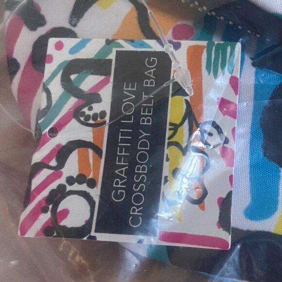 New in plastic Brighton Graffiti Love Cross Body Belt Bag Style D30265 - Picture 8 of 8